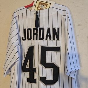 White Pinstripe Jersey